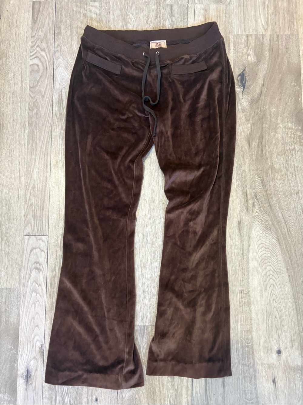 Bella Dahl velour flare pants Y2K